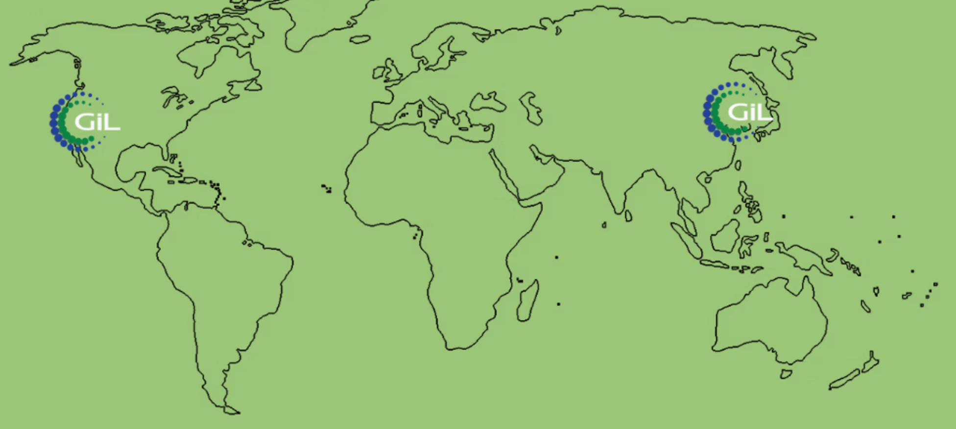 Outline world map